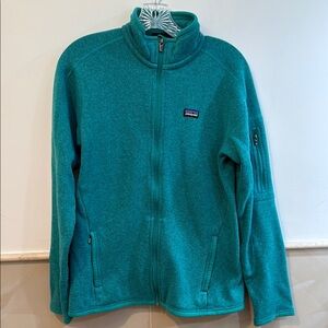 Patagonia Turquoise Full-Zip Fleece Jacket